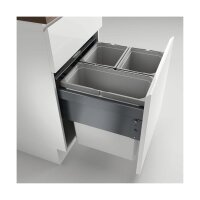 Naber Cox® Base 460 S/500-3, Abfallsammler für Frontauszüge, hellgrau