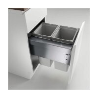 Naber Cox® Base 460 S/400-2, Abfallsammler für Frontauszüge, hellgrau