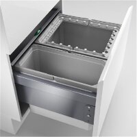 Naber Cox® Base 360 R/600-2, Abfallsammler für Frontauszüge, hellgra