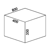 Naber Cox® Box 350 S/800-3, Abfallsammler für vorhandene Auszüge, hellgrau