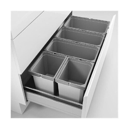 Naber Cox® Box 235 S/1000-5, Abfallsammler für vorhandene Auszüge, hellgrau