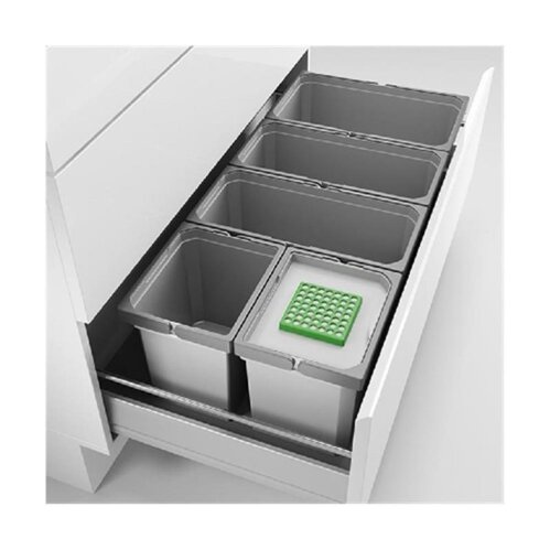 Naber Cox® Box 235 S/1000-5 Bio, Abfallsammler für vorhandene Auszüge, hellgrau