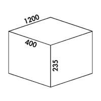 Naber Cox® Box 235 S/1200-6 Bio, Abfallsammler für vorhandene Auszüge, hellgrau