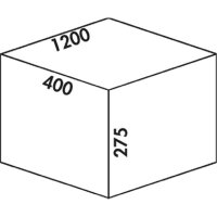 Naber Cox® Box 275 S/1200-6, Abfallsammler für vorhandene Auszüge, hellgrau