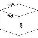 Naber Systembehälter Cox® Box 220/1200-6, hellgrau