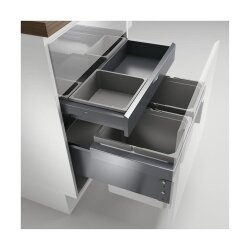 Naber Cox® Base 360 K/600-2 mit Base-Board, Abfallsammler für Frontauszüge, ohne Biodeckel, hellgrau