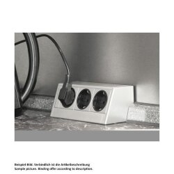 EVOline R-Dock, Steckdosenelement, mit 3 Schuko-Steckdosen