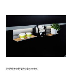 Linero MosaiQ eBoxx-Set zweifach Steckdose, graphitschwarz