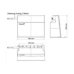 Linero MosaiQ eBoxx-Set zweifach Steckdose, graphitschwarz