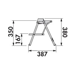 Hailo Stepfix 4410001 Klapptritt/Trittleiter anthrazit