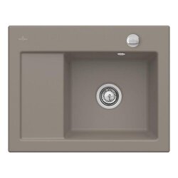 Villeroy & Boch Einbauspüle Subway 45 Compact Becken rechts Premiumline TR Timber Excenterbedienung