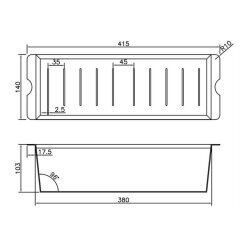 Caressi Resteschale CACS1 Edelstahl