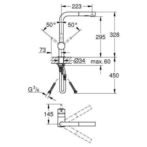 GROHE Küchenarmatur Minta L-Auslauf | 30274 online kaufen