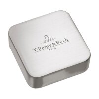Villeroy & Boch Abdeckkappe eckig, für Einzeldrehgriff, Edelstahl gebürstet