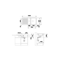 BLANCO Einbauspüle CLASSIC Pro 6 S-IF Edelstahl Seidenglanz, InFino Ablaufsystem