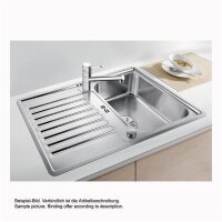 BLANCO Einbauspüle CLASSIC Pro 45 S-IF Edelstahl Seidenglanz, InFino Ablauffsystem