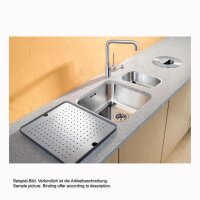 BLANCO Unterbaubecken SUPRA 340-U Edelstahl Bürstfinish