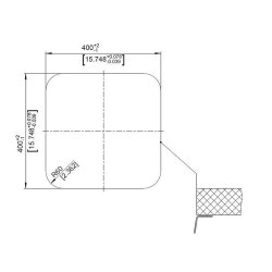 BLANCO Unterbaubecken SUPRA 400-U Edelstahl Bürstfinish