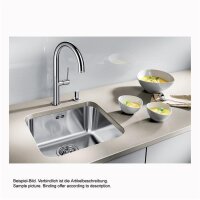 BLANCO Unterbaubecken SUPRA 400-U Edelstahl Bürstfinish