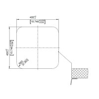 BLANCO Unterbaubecken SUPRA 400-U Edelstahl Bürstfinish