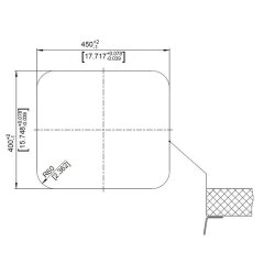 BLANCO Unterbaubecken SUPRA 450-U Edelstahl Bürstfinish