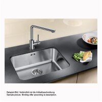 BLANCO Unterbaubecken SUPRA 450-U Edelstahl Bürstfinish