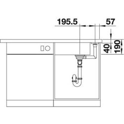 BLANCO Einbauspüle AXIA III XL 6 S-F Silgranit flächenbündig | InFino Ablauf | mit Glas-Schneidbrett