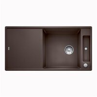 BLANCO Einbauspüle AXIA III XL 6 S-F Silgranit flächenbündig | InFino Ablauf | cafe | mit Glas-Schneidbrett