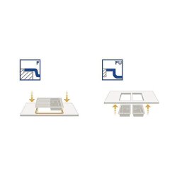 BLANCO Einbauspüle AXIA III XL 6 S-F Silgranit flächenbündig | InFino Ablauf | anthrazit | mit Holz-Schneidbrett