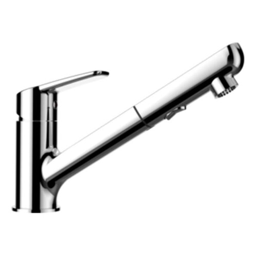 Schock Küchenarmatur Daja (ausziehbarer Auslauf) Chrom CHR | Hochdruck