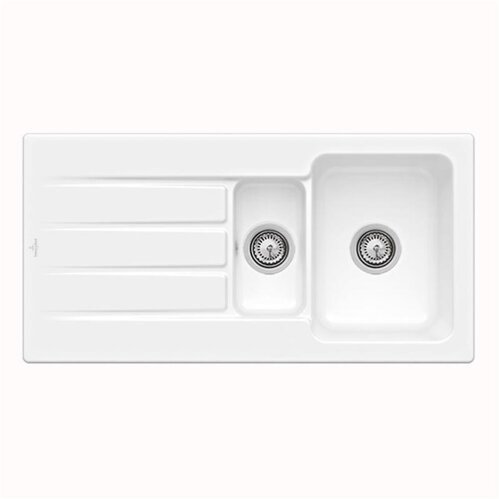 Villeroy & Boch Einbauspüle Architectura 60 XR mit Handbetätigung Premiumline KG Snow White
