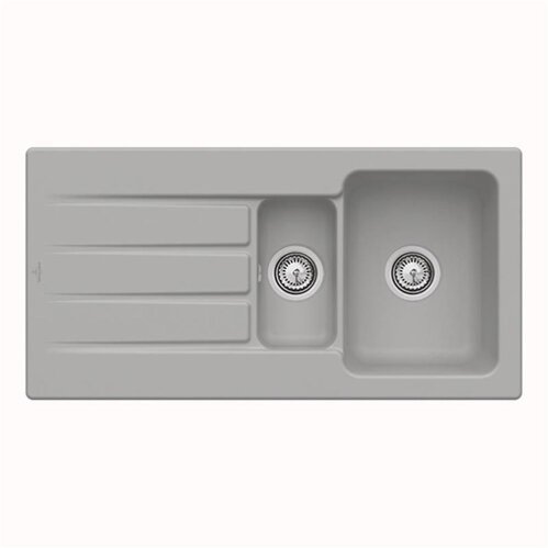 Villeroy & Boch Einbauspüle Architectura 60 XR mit Exzenterbetätigung Classicline KD Fossil