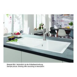 Villeroy & Boch Siluet 50 Flat mit Handbetätigung Classicline KR Crema