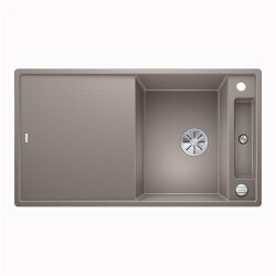 BLANCO Einbauspüle AXIA III 5 S Silgranit mit Glasschneidbrett, InFino, tartufo