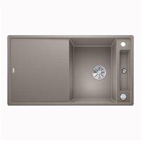 BLANCO Einbauspüle AXIA III 5 S Silgranit mit Glasschneidbrett, InFino, tartufo