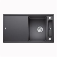 BLANCO Einbauspüle AXIA III 5 S Silgranit mit Holzschneidbrett, InFino, felsgrau