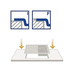 BLANCO Einbauspüle LANTOS XL 6S-IF Compact Edelstahl Bürstfinish mit Ablauffernbedienung