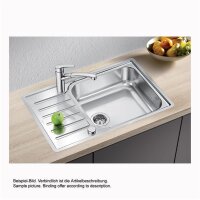 BLANCO Einbauspüle LANTOS XL 6S-IF Compact Edelstahl Bürstfinish mit Ablauffernbedienung