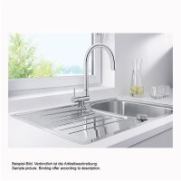 BLANCO Küchenarmatur CORESSA-F LINKS Einhebelmischer | Hochdruck | CHROM