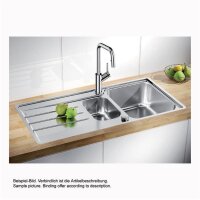 BLANCO Einbauspüle LEMIS 6 S-IF Edelstahl Bürstfinish
