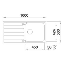 BLANCO Einbauspüle LEMIS XL 6 S-IF Edelstahl Bürstfinish