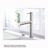 Villeroy & Boch Küchenarmatur Como Shower Sky Edelstahl massiv