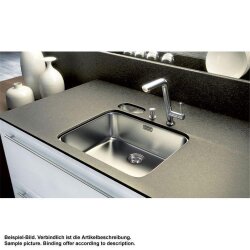 Franke Unterbauspüle Epos EOX 110-50 Edelstahl Excenterbetätigung (Druckknopf)