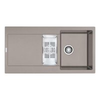 Franke Einbauspüle Maris MRG 651-97 Fragranit+ Cashmere, Excenterbetätigung (Druckknopf)