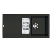 Franke Einbauspüle Maris MRG 651-97 Fragranit+ Onyx, Excenterbetätigung (Druckknopf)