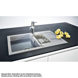 Franke Einbauspüle Maris MRG 651-78 Fragranit+ Glacier Excenterbetätigung (Druckknopf)
