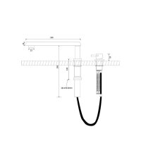 Pyramis Küchenarmatur SATELLITA Unterfenster-Armatur