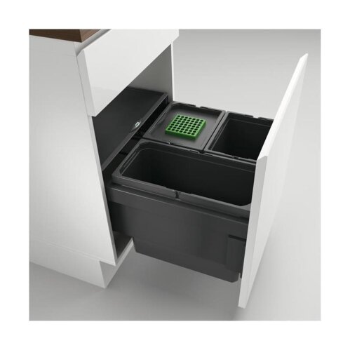 Naber Cox® Base 360 S/500-3, Abfallsammler für Frontauszüge, ohne Biodeckel