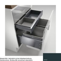 Naber Cox® Base 360 K/600-2 mit Base-Board, Abfallsammler für Frontauszüge, ohne Biodeckel, anthrazit