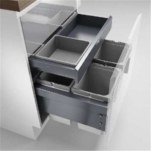 Naber Cox® Base 360 S/600-4 mit Base-Board, Abfallsammler für Frontauszüge